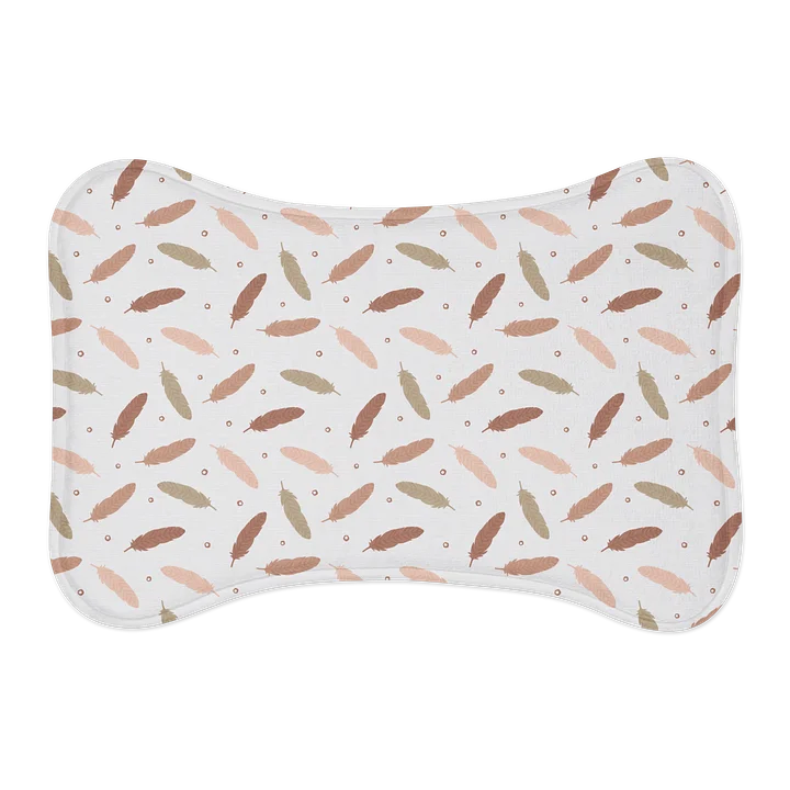 Mocha Mousse Feathers Pet Feeding Mat product image (1)