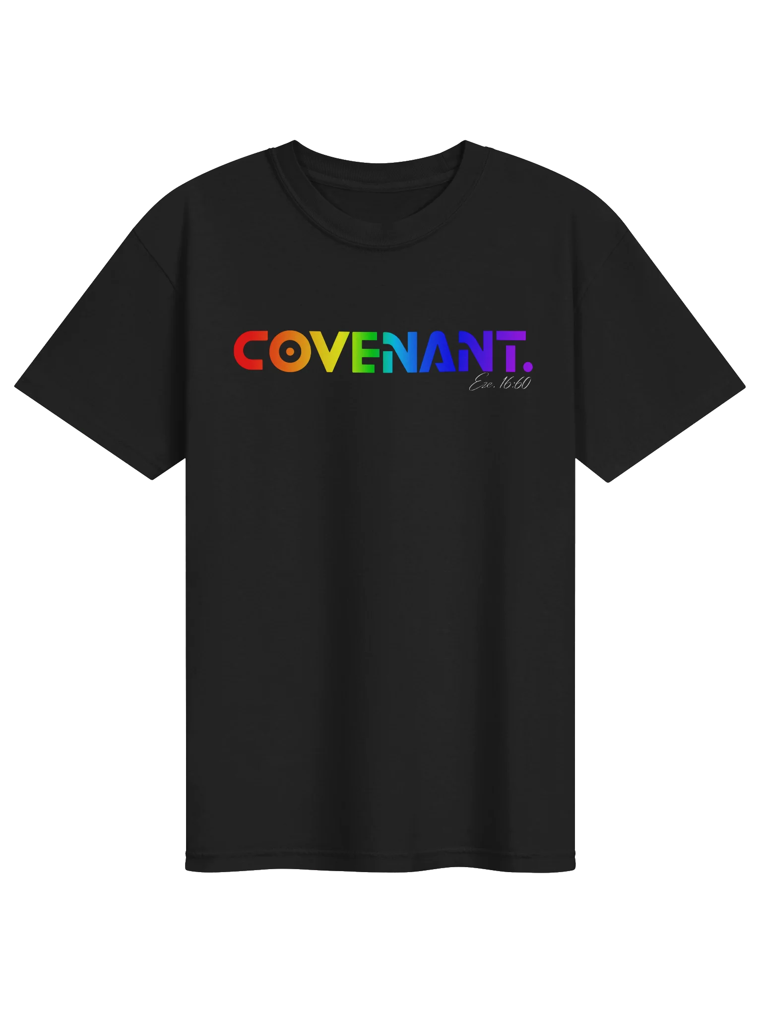 COVENANT. Rainbow Faith Statement T-Shirt — His Promise Still Stands product image (5)
