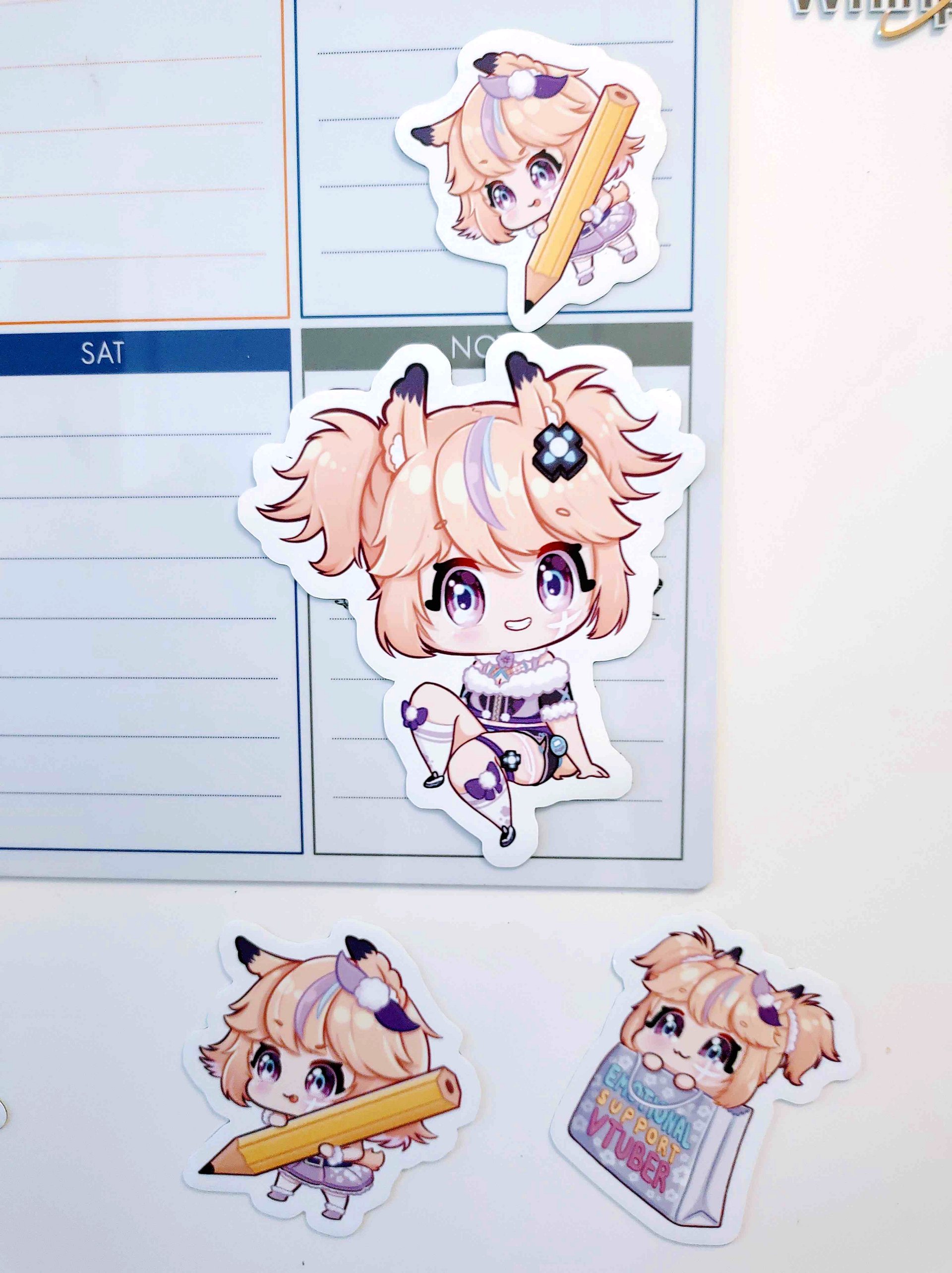Artsy Chibi Alpaca Magnet product image (4)