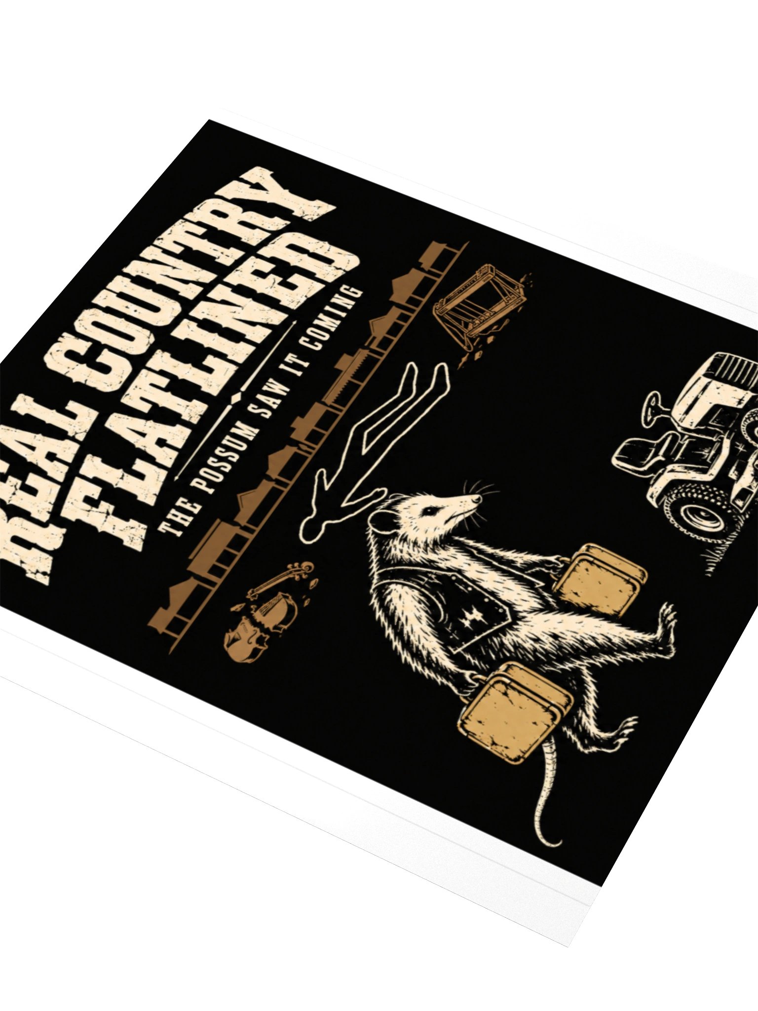 Real Country Flatlined Sticker — Drop 005 product image (3)