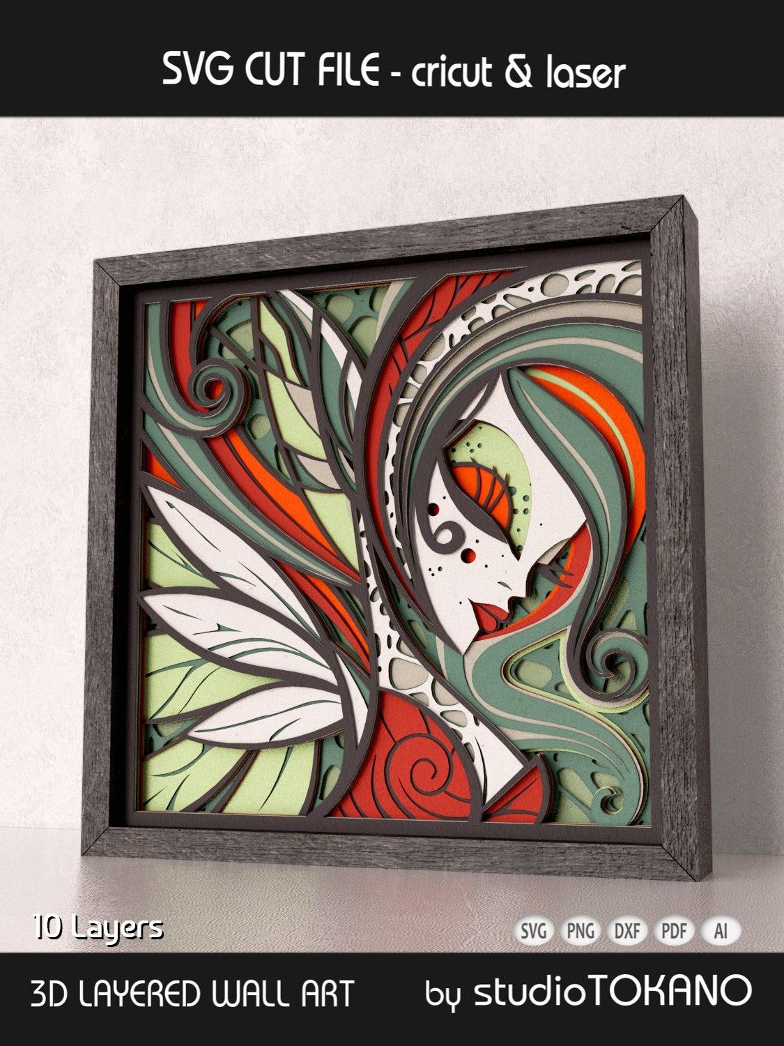 Forest Fairy 3D SVG product image (2)