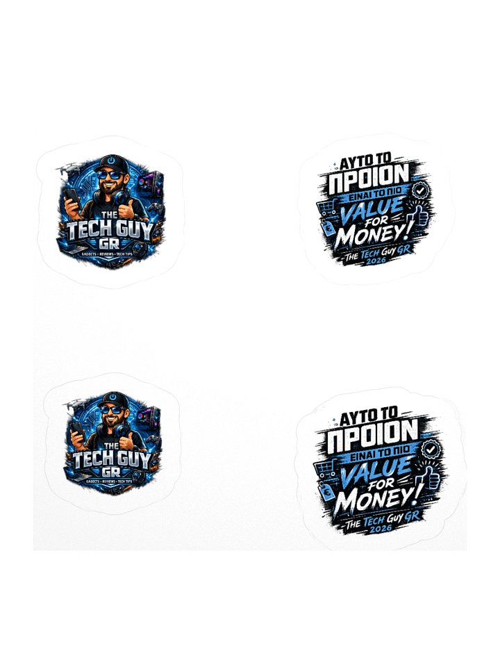 The Tech Guy GR Kiss-Cut Badge Stickers — 4-Pack product image (2)