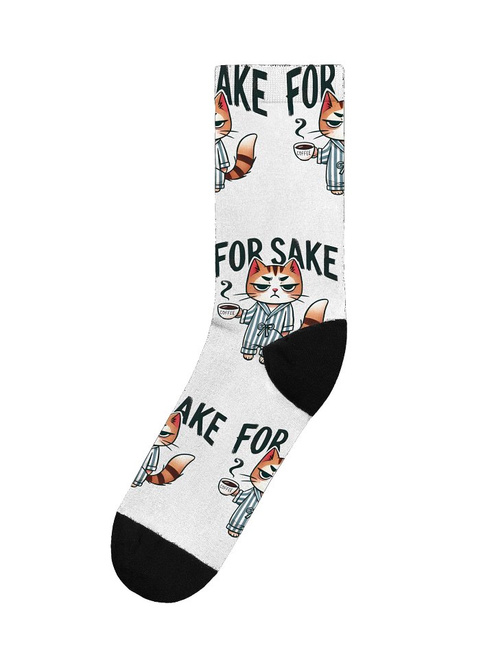 Warm Cat Socks | Cute Kitten Pattern | Thick, Cozy, Non-Skid Winter House Slipper Socks product image (1)