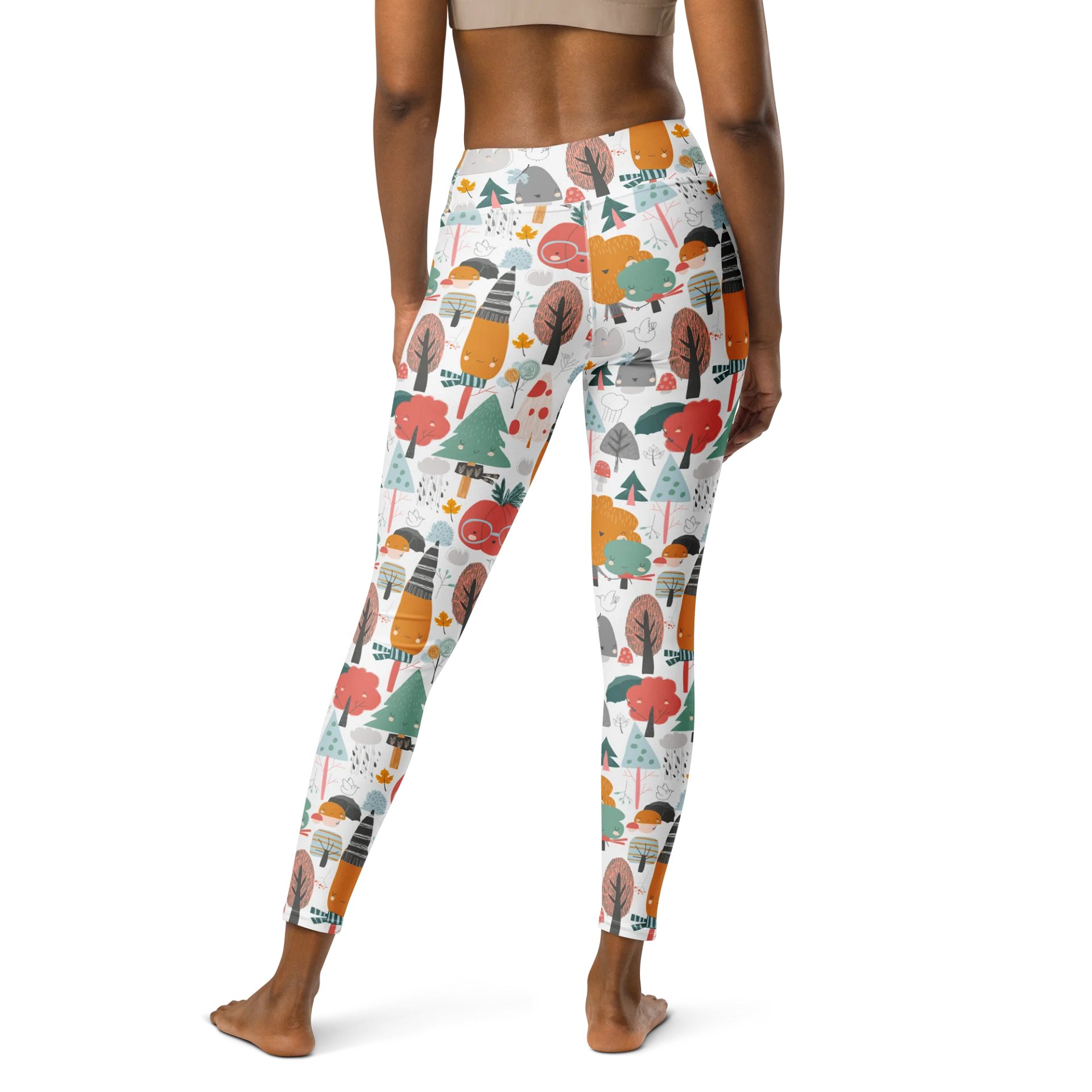 Whimsical Forest Scene High-Waist Leggings product image (2)