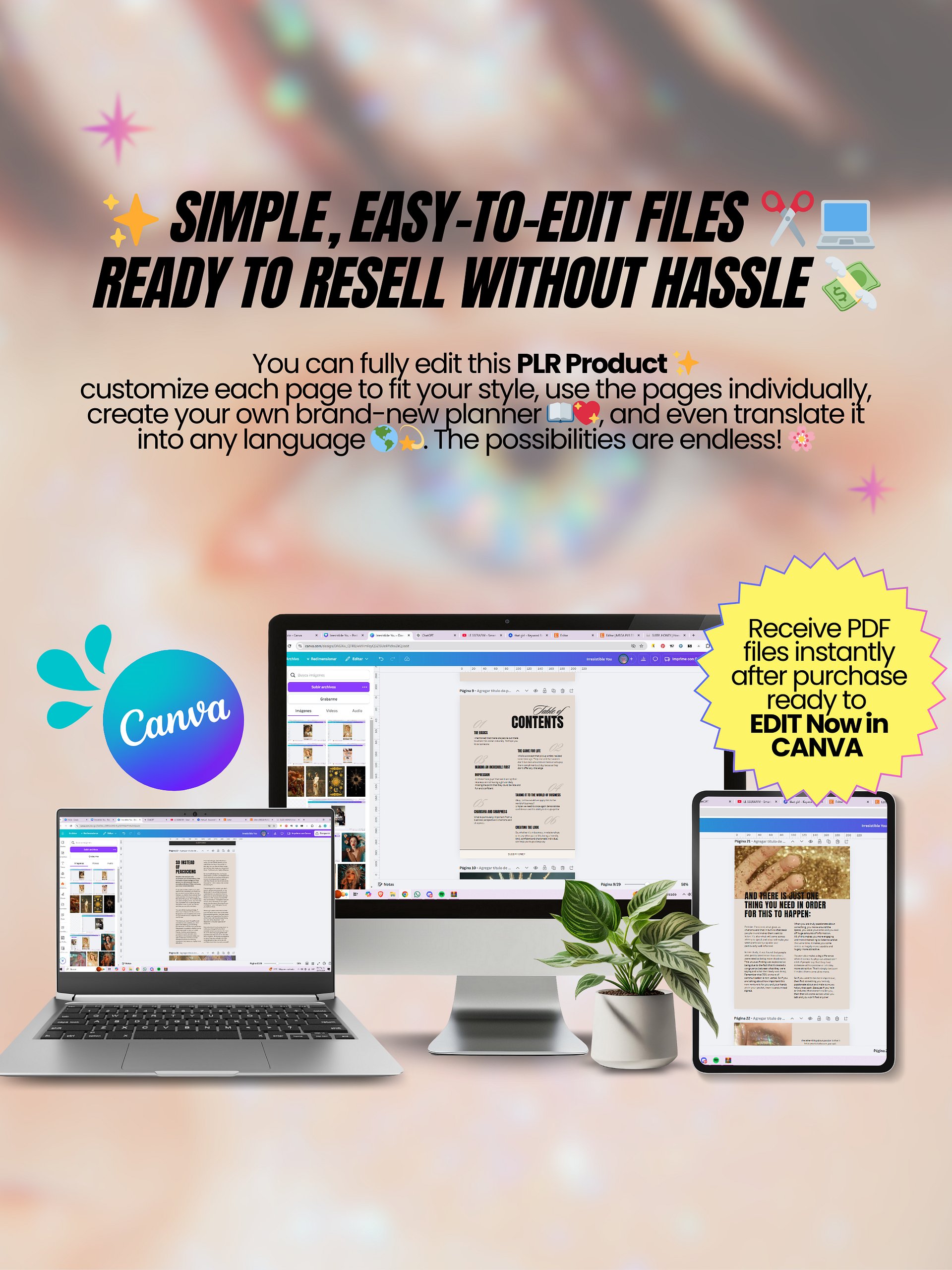 Irresistible You DFY Editable Canva Guide | PLR/MRR Ebook product image (4)