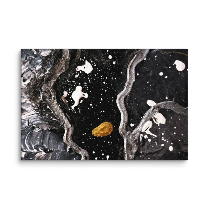 Golden Waves Abstract Canvas product image (5)