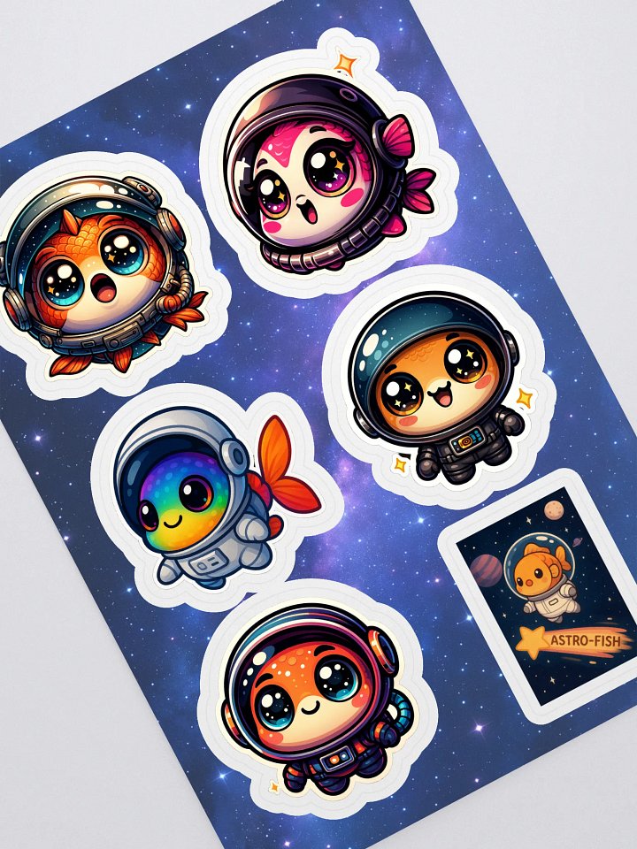 Astro-Fish Kiss-Cut Sticker Sheet product image (1)