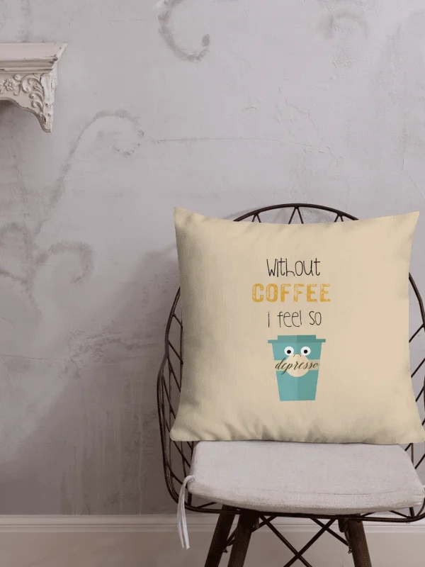 Depresso Coffee All-Over Print Pillow product image (5)