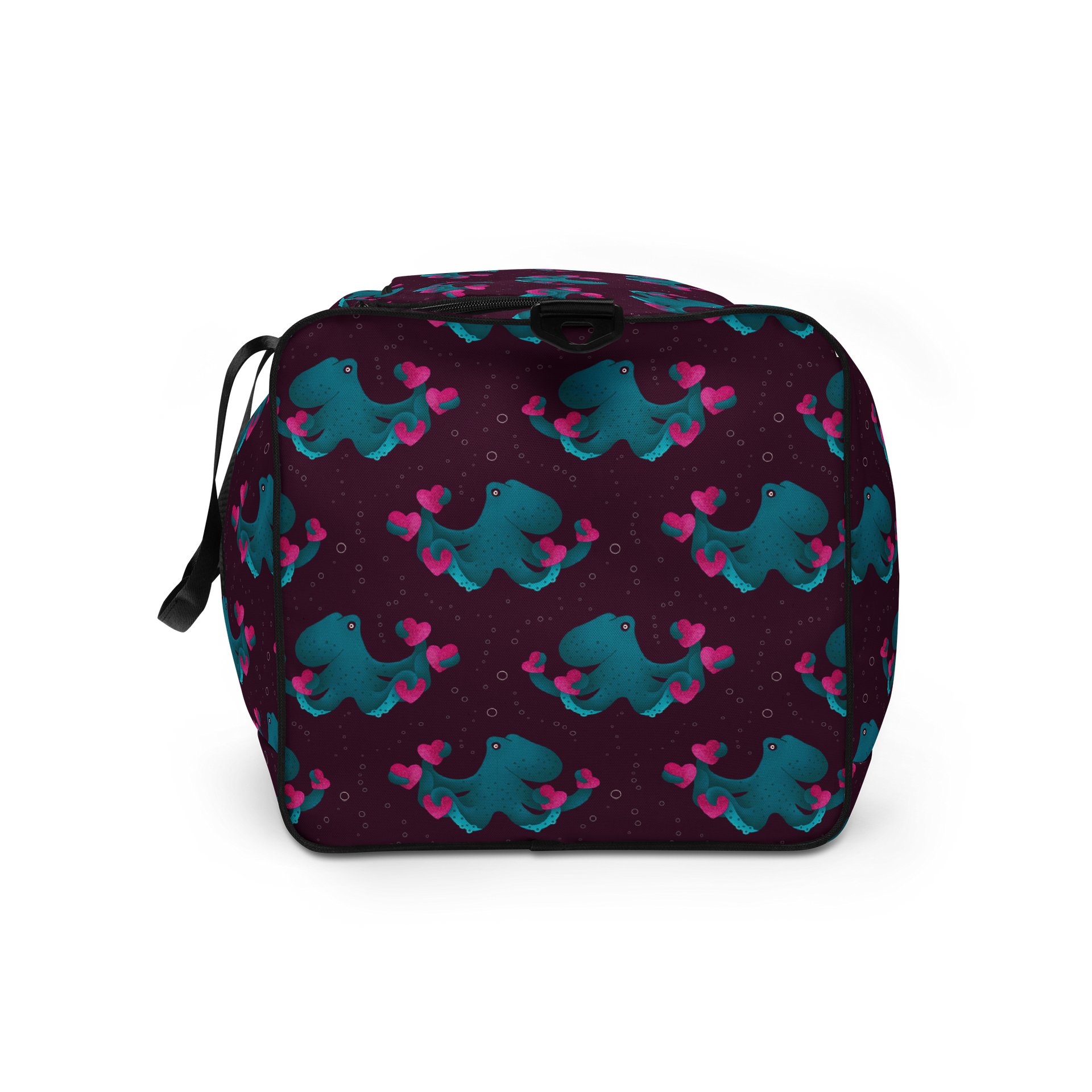 Octopus and Hearts Duffel Bag product image (9)
