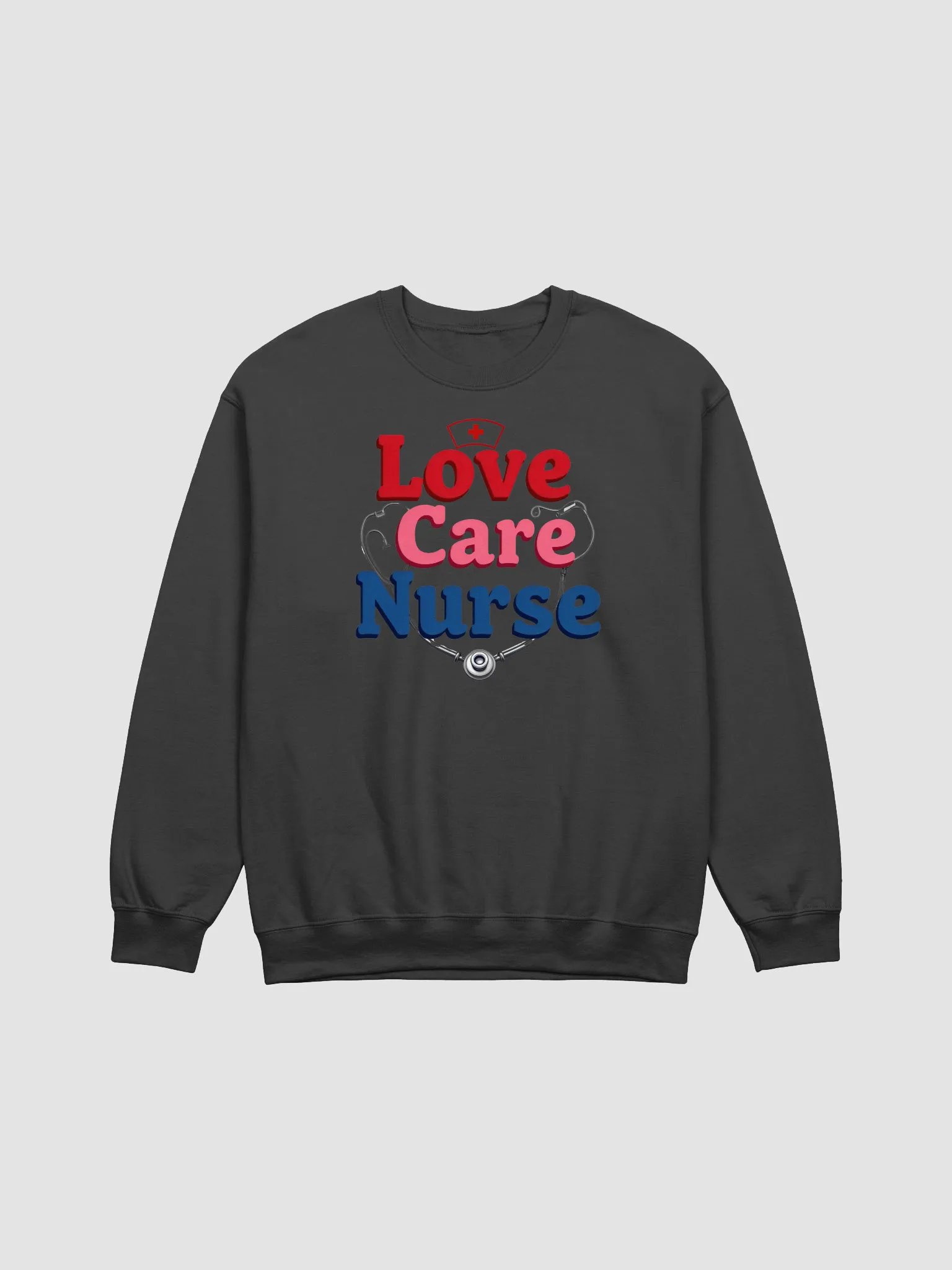 Stethoscope Love Care Nurse Crewneck product image (8)