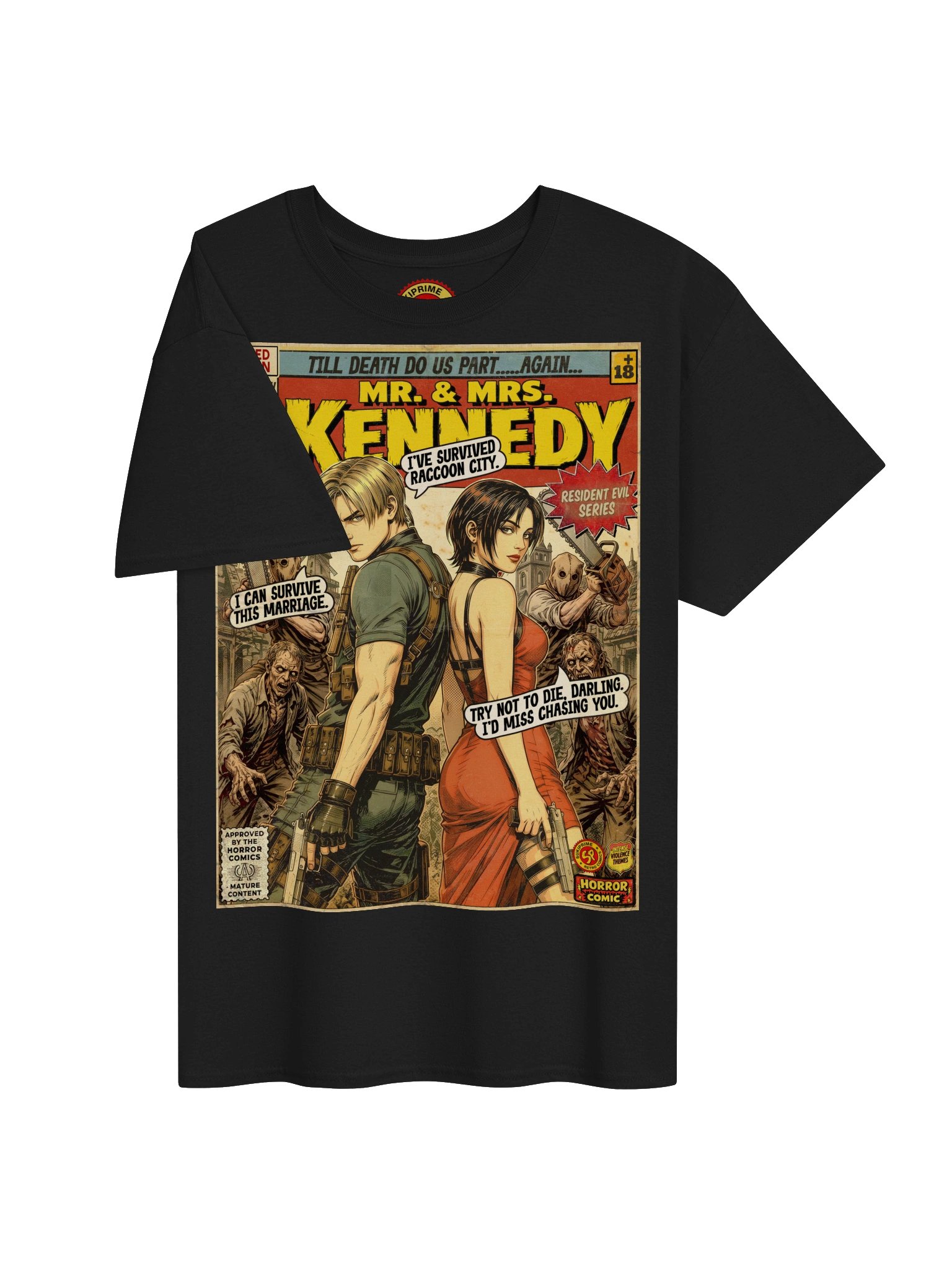 Ada & Leon Comic Art Gaming T-Shirt product image (3)
