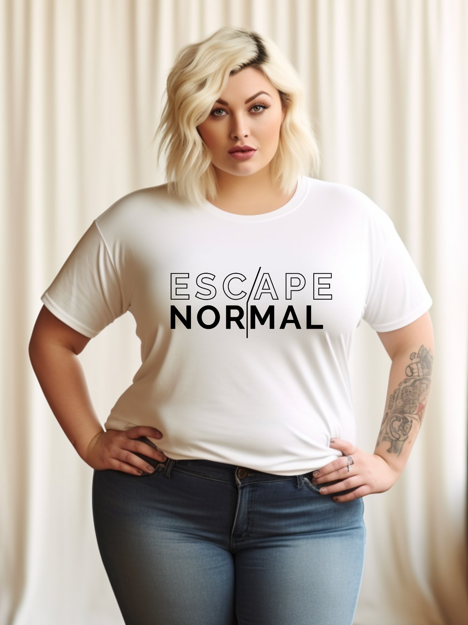 Escape Normal Tee (White) product image (1)