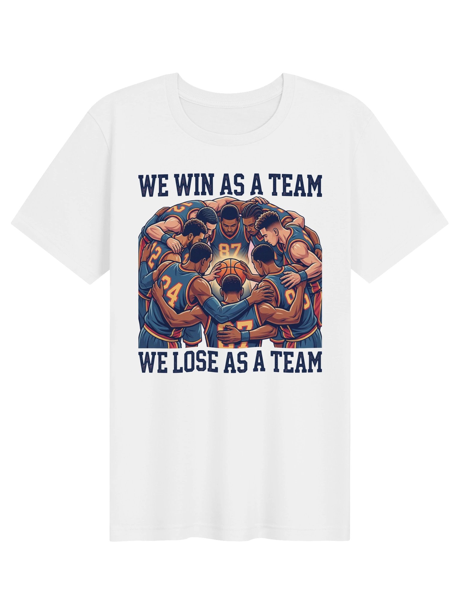 We win as a team. We lose as a team. Basketball Statement Tee product image (4)