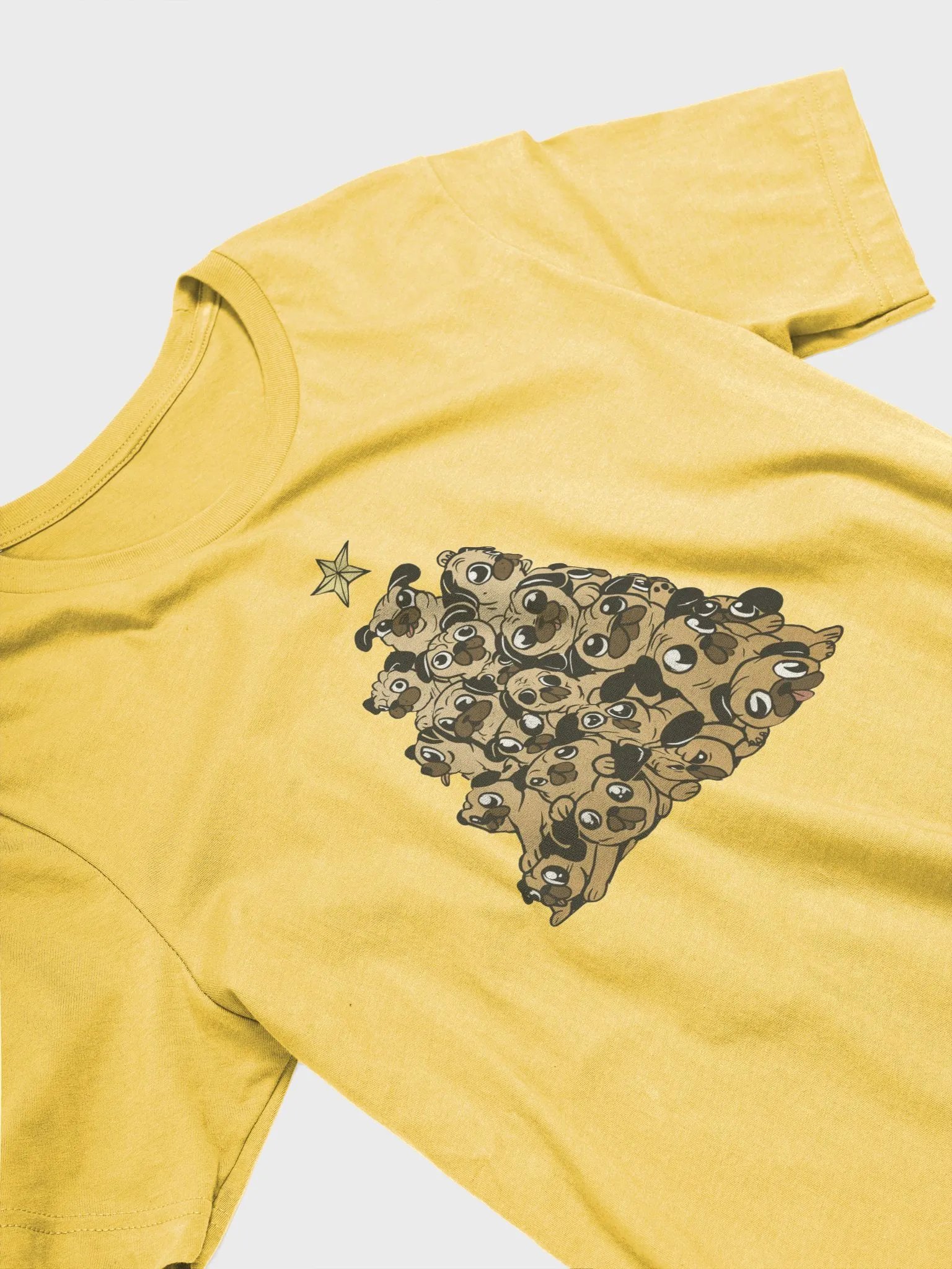 Pug Christmas Tree Premium T-shirt product image (3)