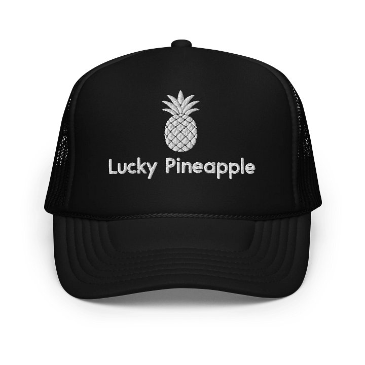 Lucky Pineapple® Films Logo Embroidered Black Trucker Hat product image (1)