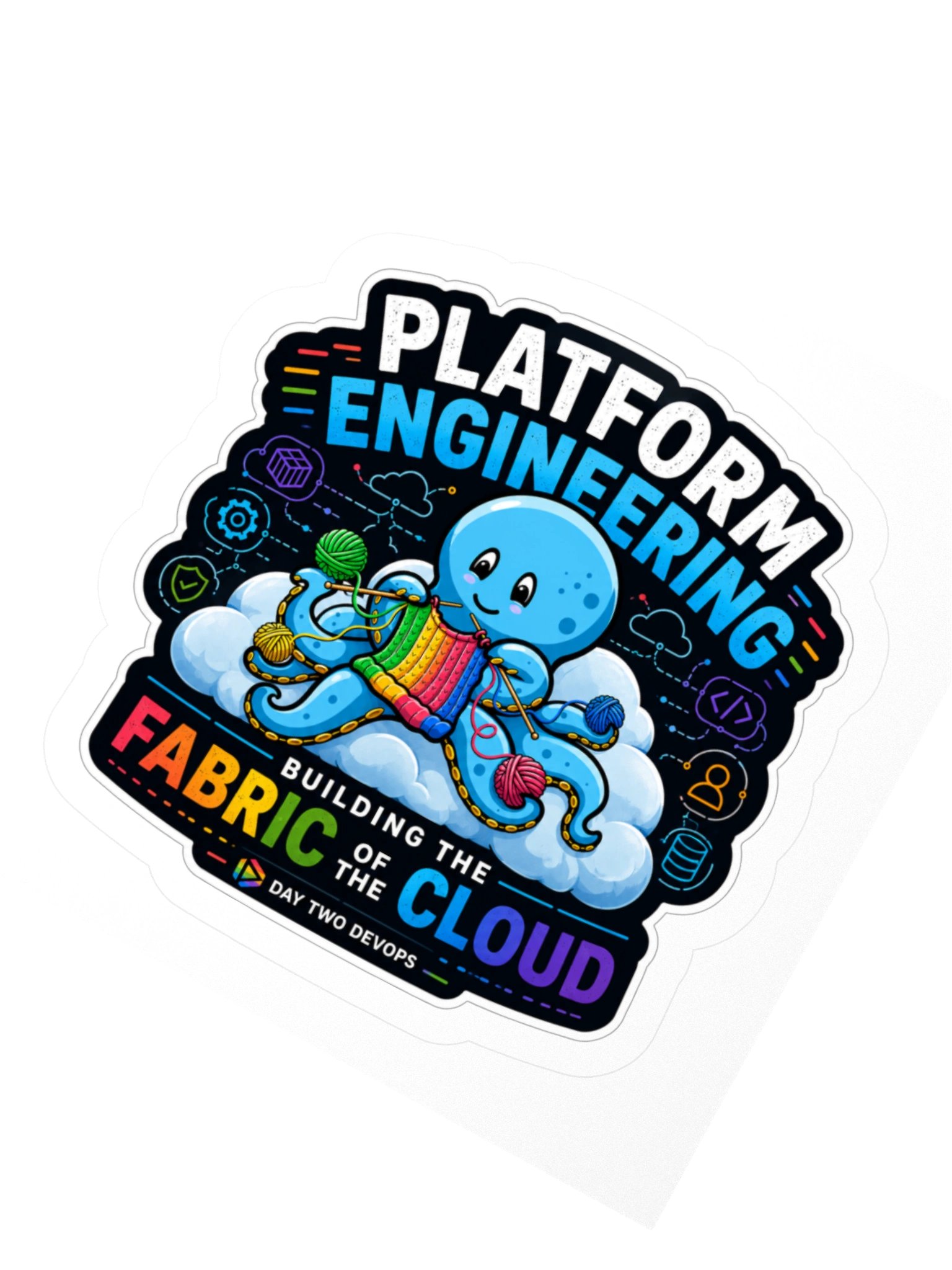 Platform Engineering Octopus Cloud Sticker product image (6)