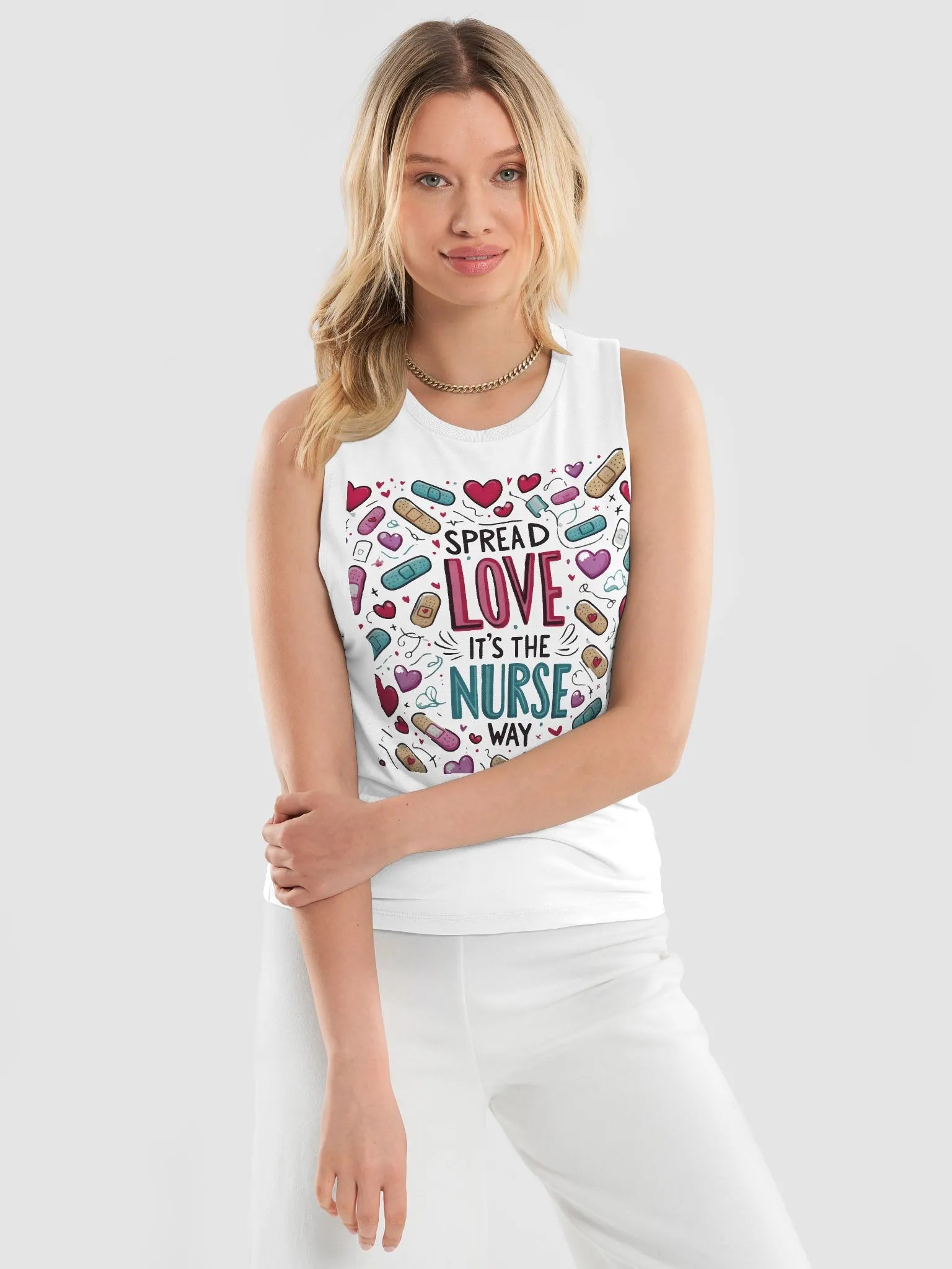Nurse Love & Care Flowy Tank product image (11)