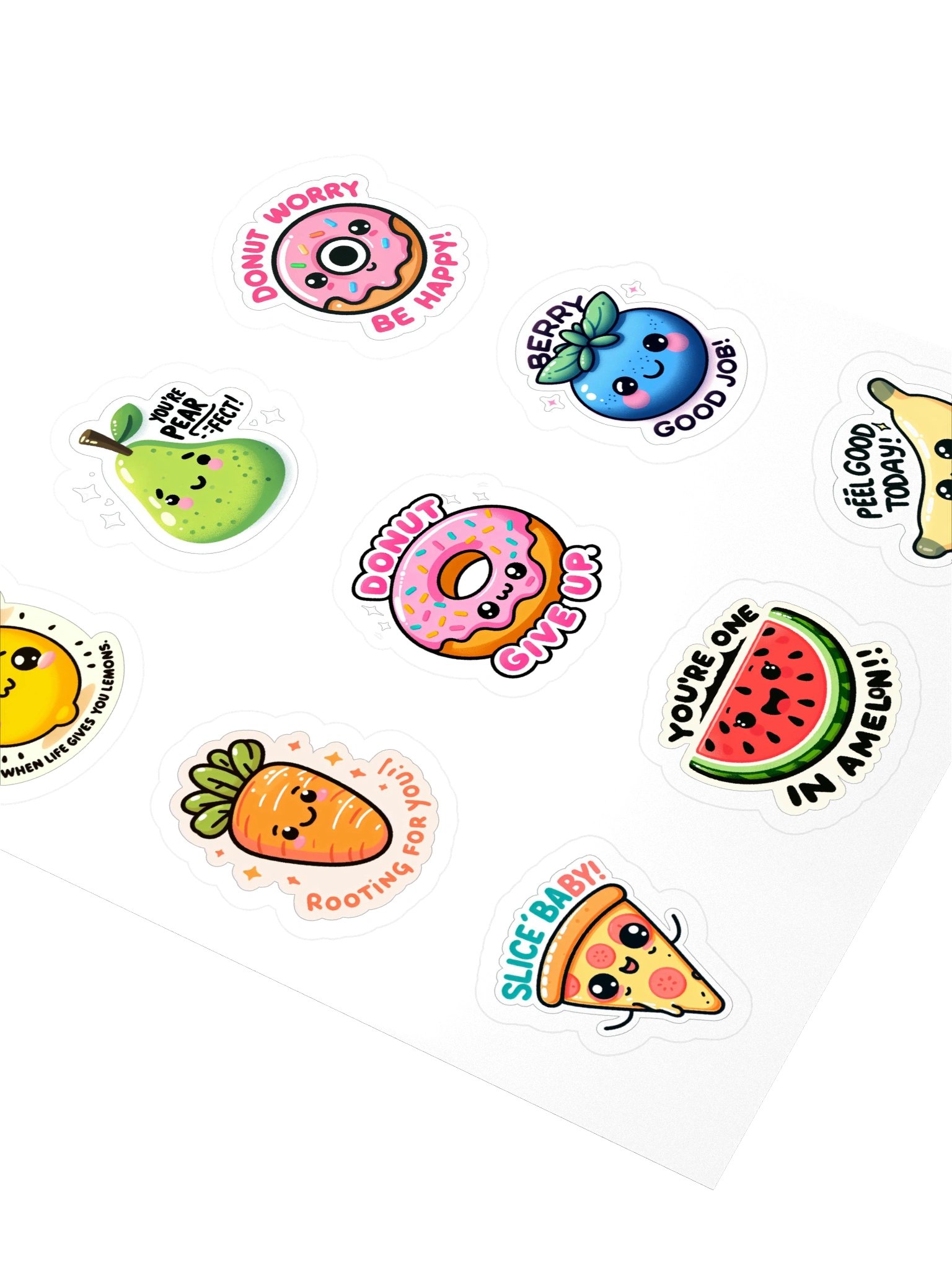 Punny Positivity Kiss Cut Sticker Set product image (3)