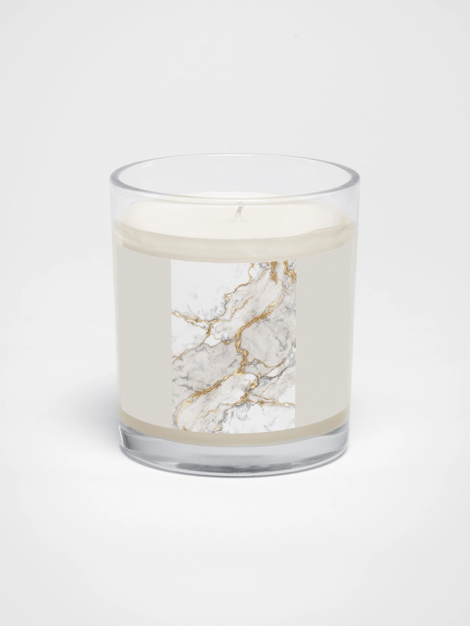 Modern Gray & Gold Decorative Candle product image (1)