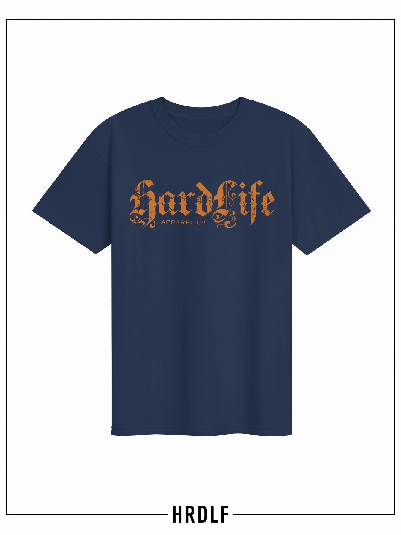 OG Logo - Distressed Orange on Navy Tee product image (1)