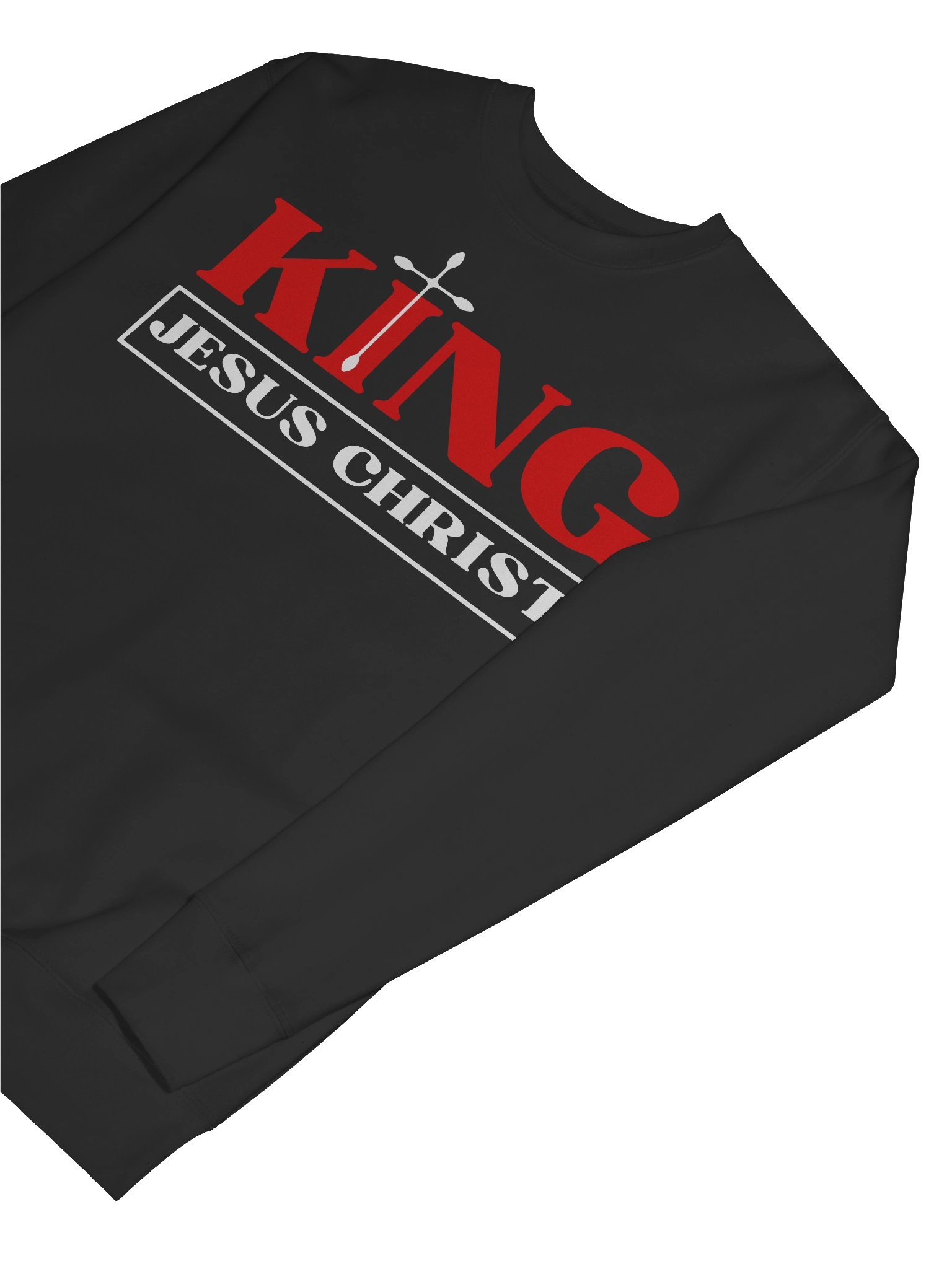 King Jesus Christ Christian Sweater | Faith-Filled Winter Apparel for Believers | Raise2shine product image (6)