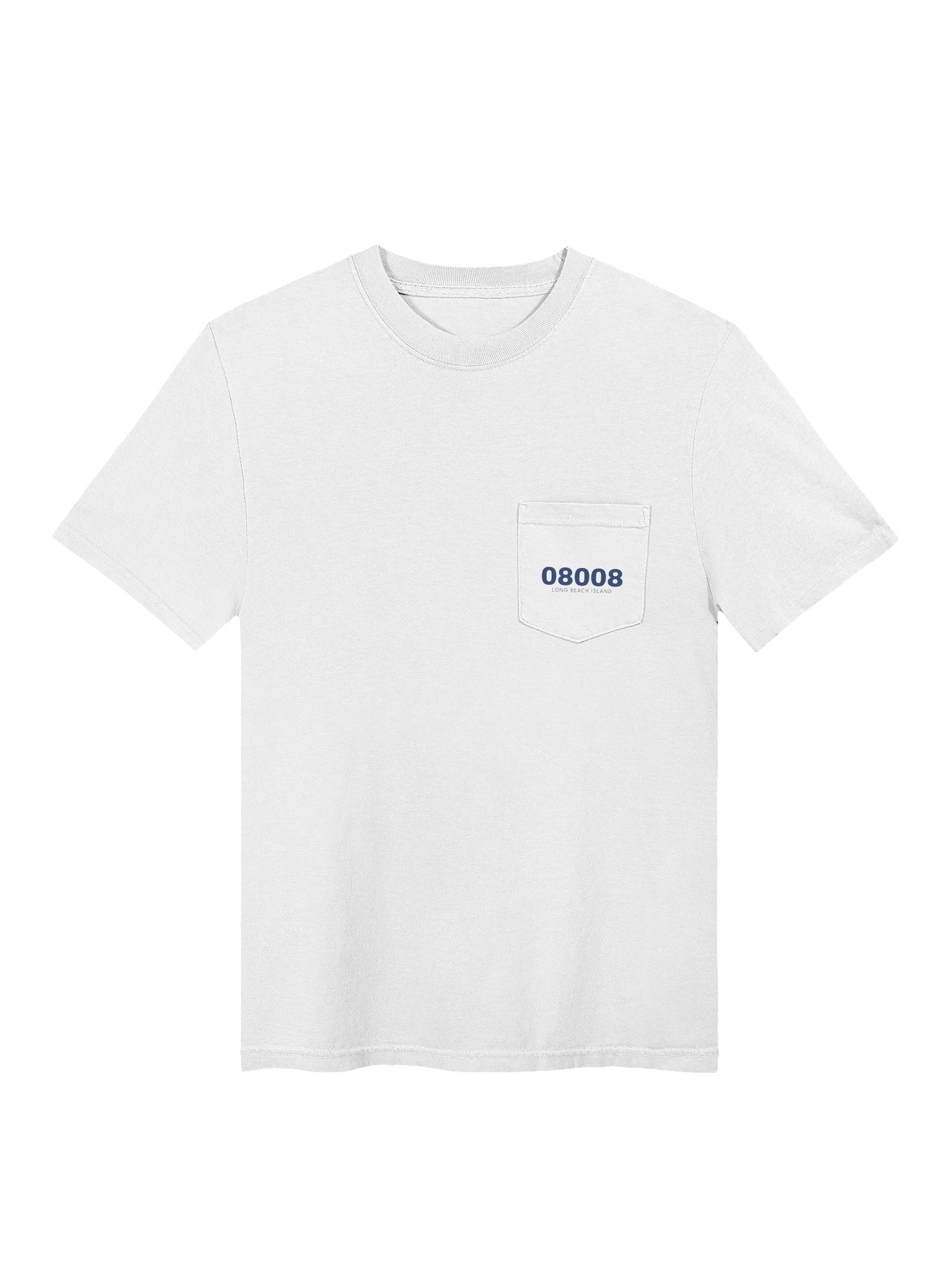 08008 Pocket Tee (white) product image (1)