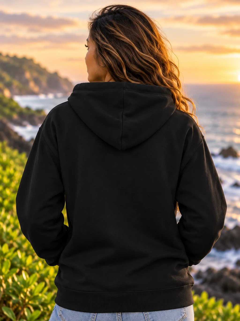 God Sent Help in the Storm Christian Hoodie | Isaiah 43:2 Whale Faith Sweatshirt | Christian Graphic Hoodie | Refurbished by Faith product image (2)