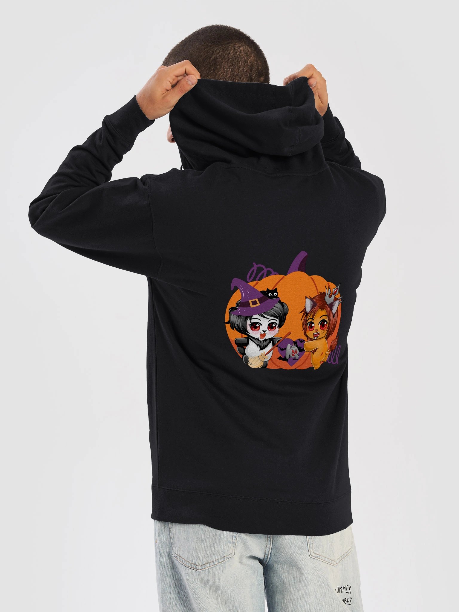 S&P Pumpkin Hoodie with Zipper (Multiple colors) - Halloween 2026 product image (6)