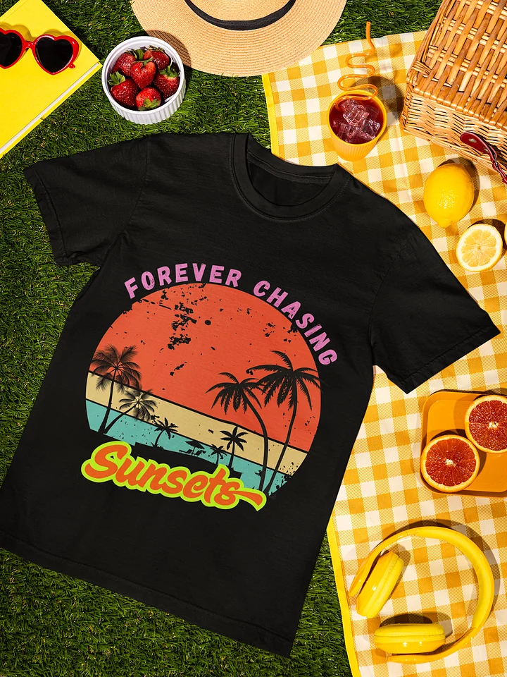 Vintage Sunset Vibes Tee – "Forever Chasing Sunsets" product image (1)