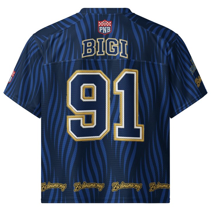 Bigi 91 All-Over Print Boxy Football Jersey product image (2)