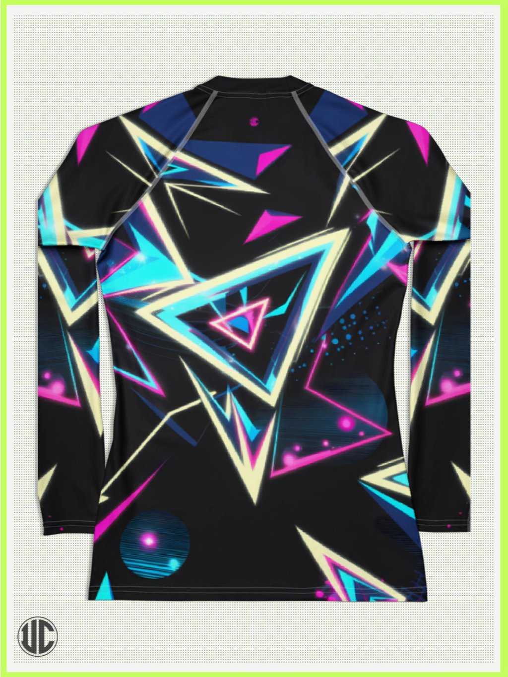 Electric ’80s Neon – Women’s Rash Guard product image (4)