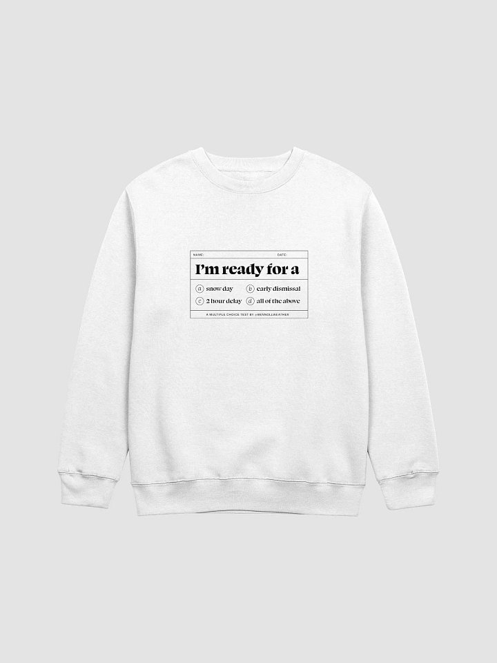 I'm ready crewneck ❄️ (black logo) product image (1)