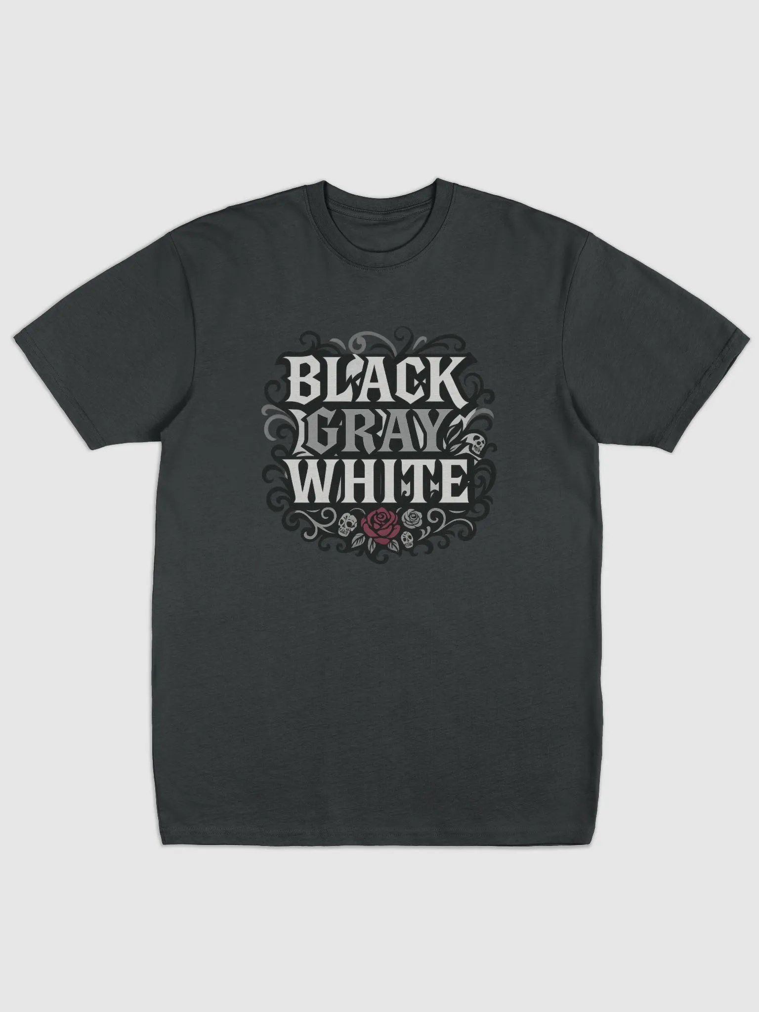 Gothic Swirls & Roses Men's T-shirt product image (6)