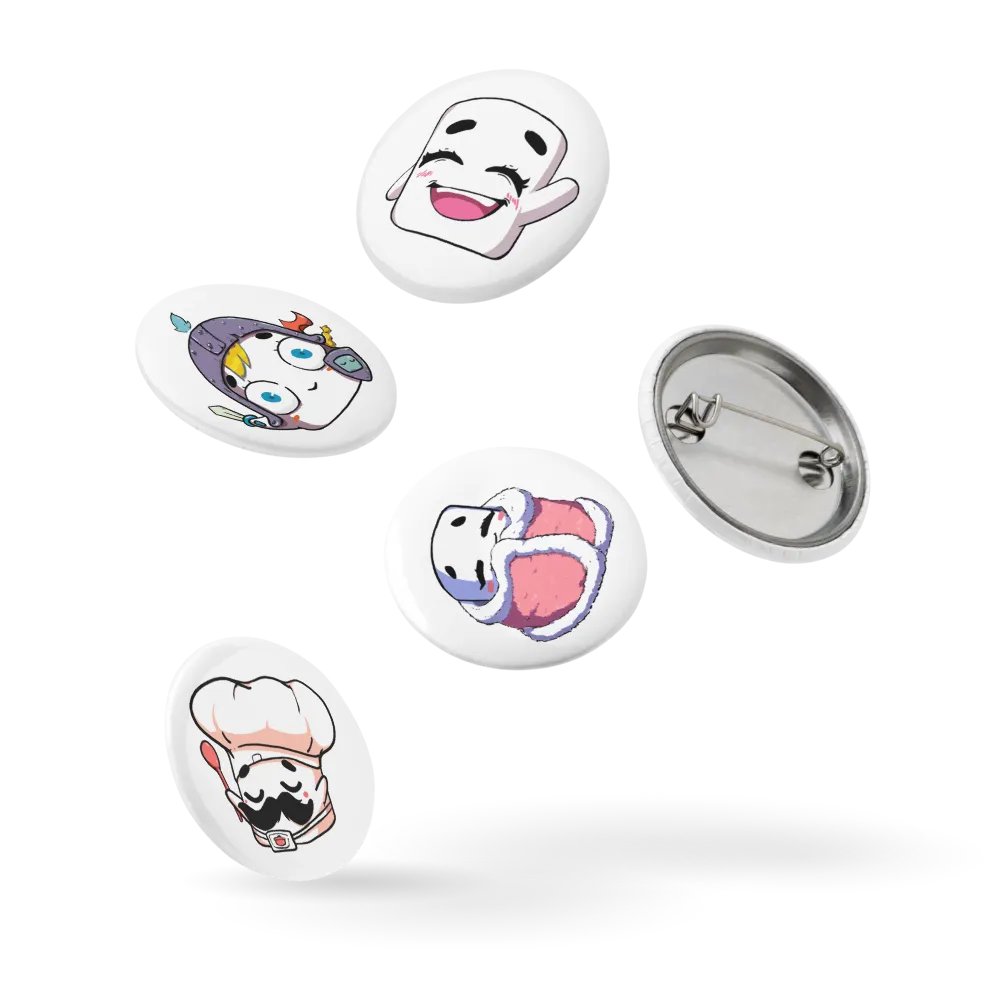 Tofu Emote Pin Button Pack 2 product image (9)