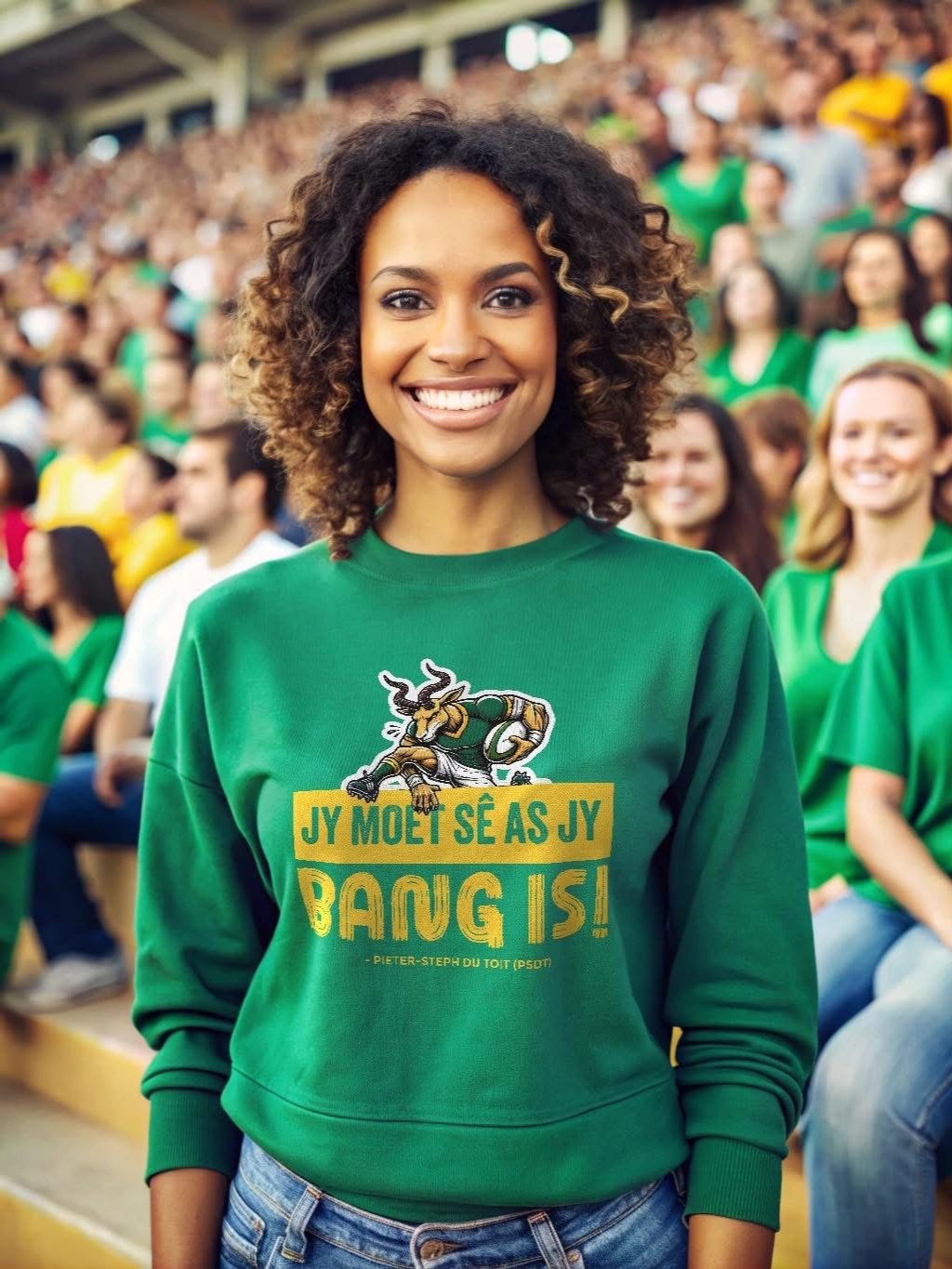 Jy moet sê as jy bang is! Crewneck Sweatshirt product image (13)