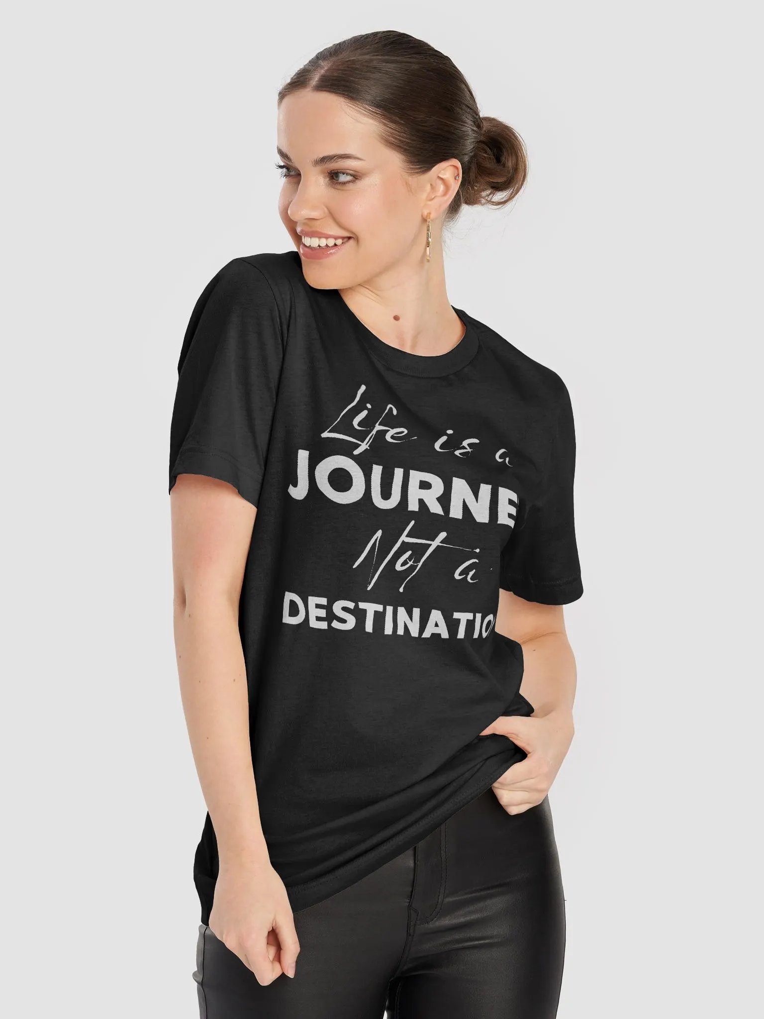 Life is a JOURNEY not a DESTINATION - Supersoft Unisex T-Shirt product image (2)
