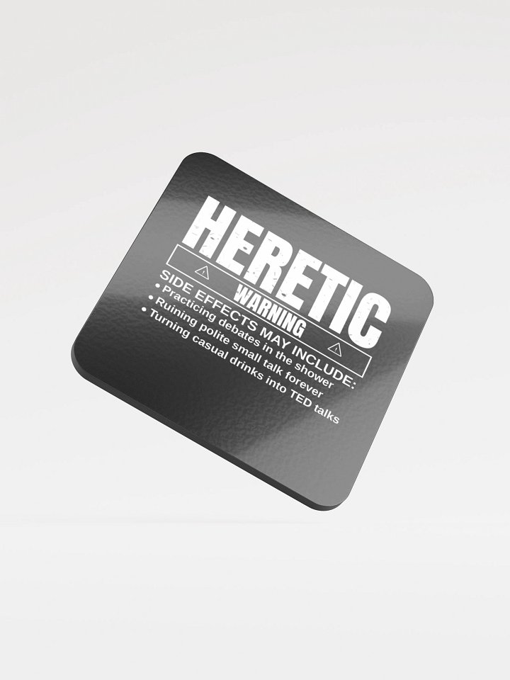 Heretic (warning) coaster product image (2)