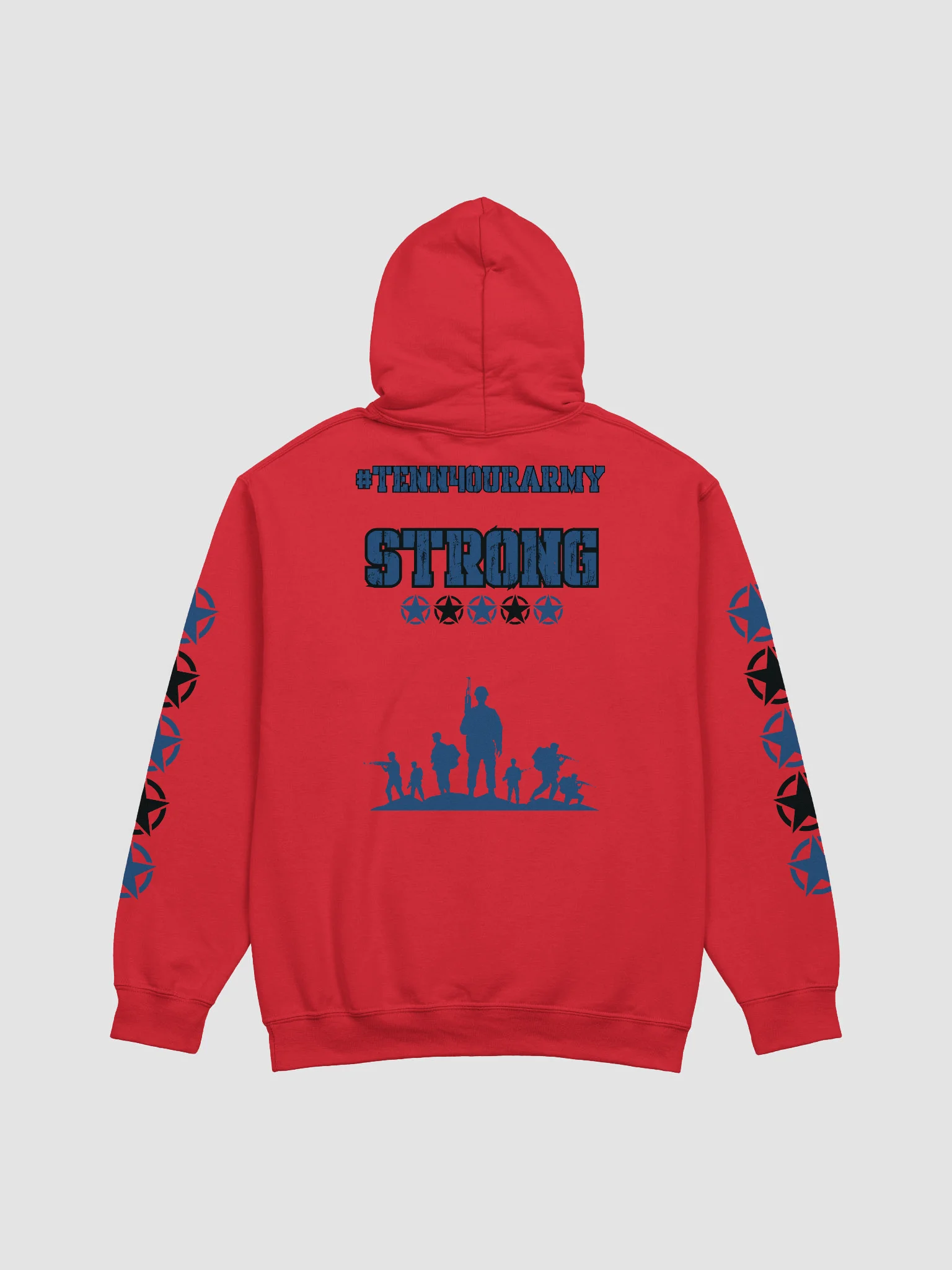 #TeNN4OURARMY Hoodie - Blue & Black product image (8)