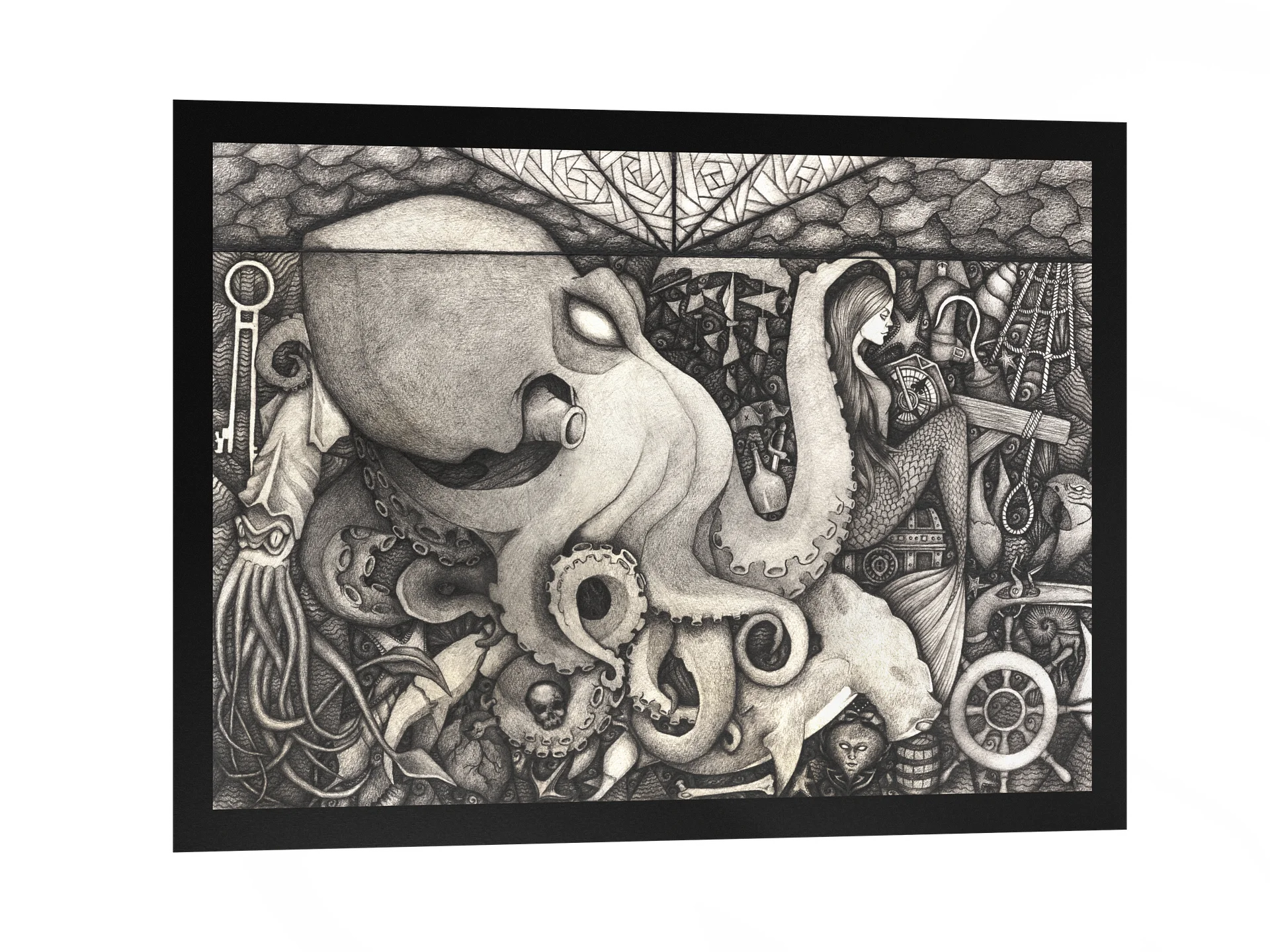Pirata Medley – Matte Print of Original Pencil Drawing by Material Darkness Art product image (6)
