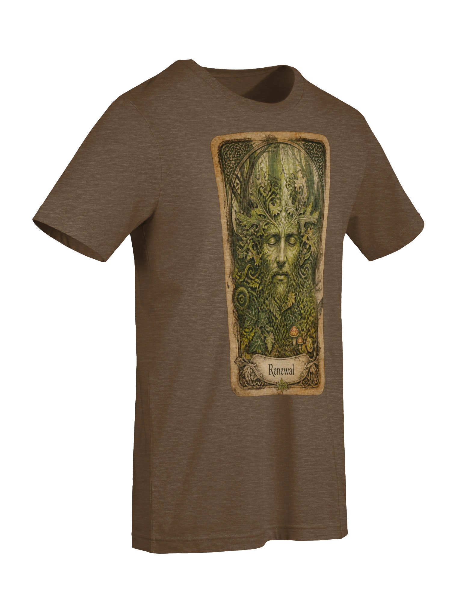 Green Man Tarot Inspired Shirt, Forest Spirit Renewal Graphic product image (8)