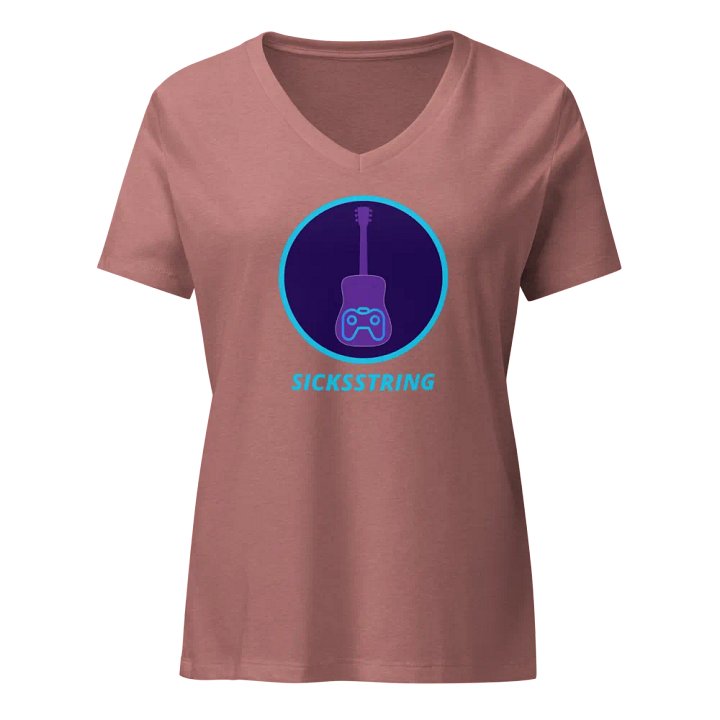 Pink V neck product image (1)