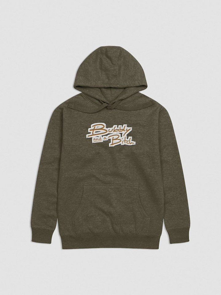 Bubbly and a B*tch (brass bubble design) embroidered heavyweight hoodie product image (18)