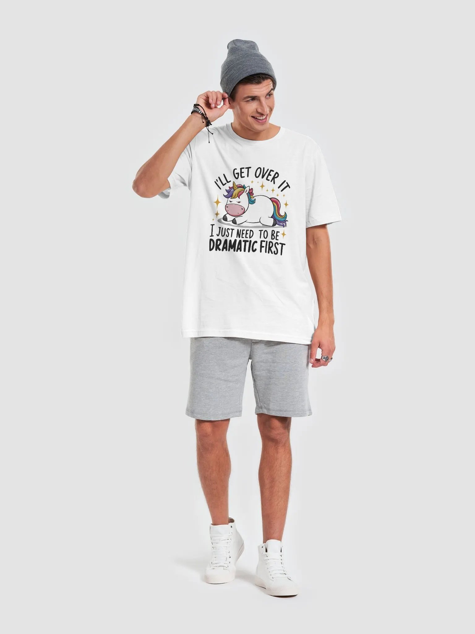 Dramatic Unicorn Supersoft T-Shirt product image (6)