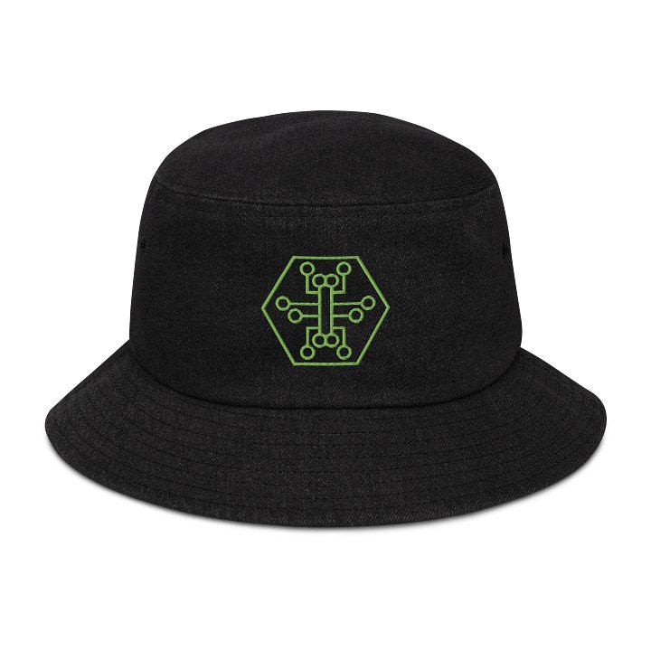 hackers.town bucket hat, green product image (1)