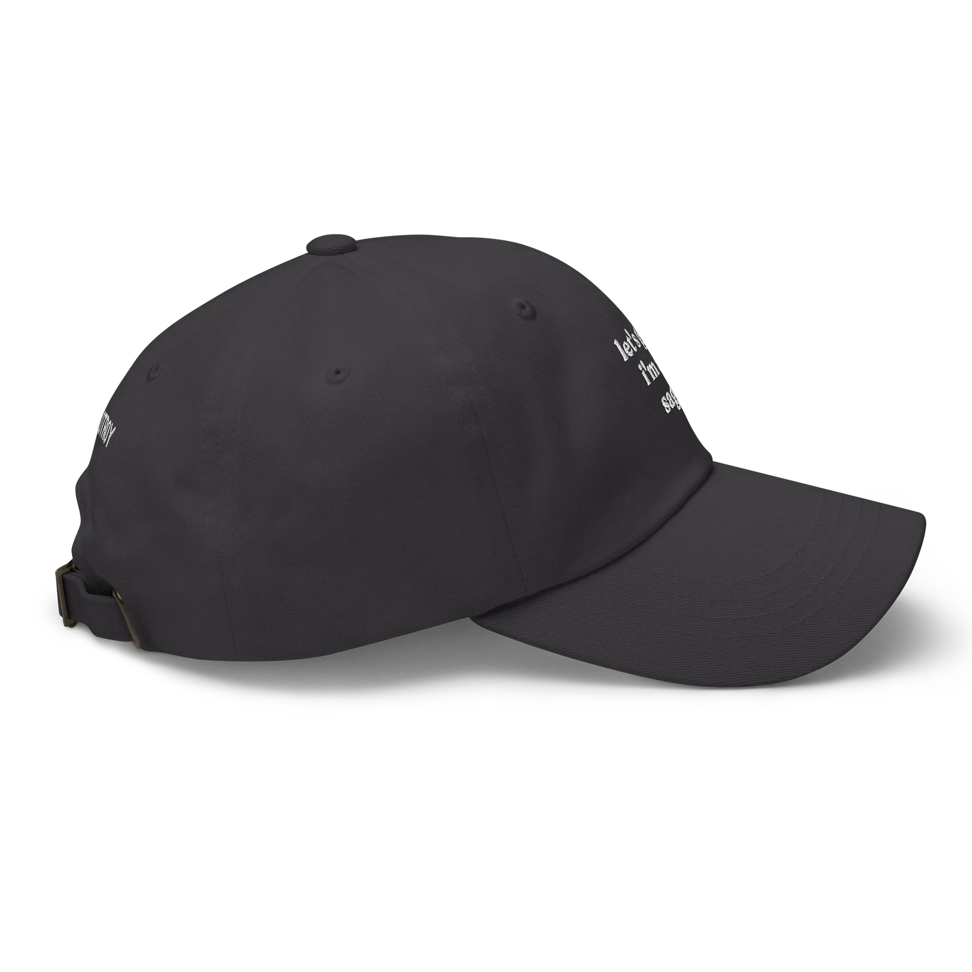 let's go sag embroidered cap product image (2)