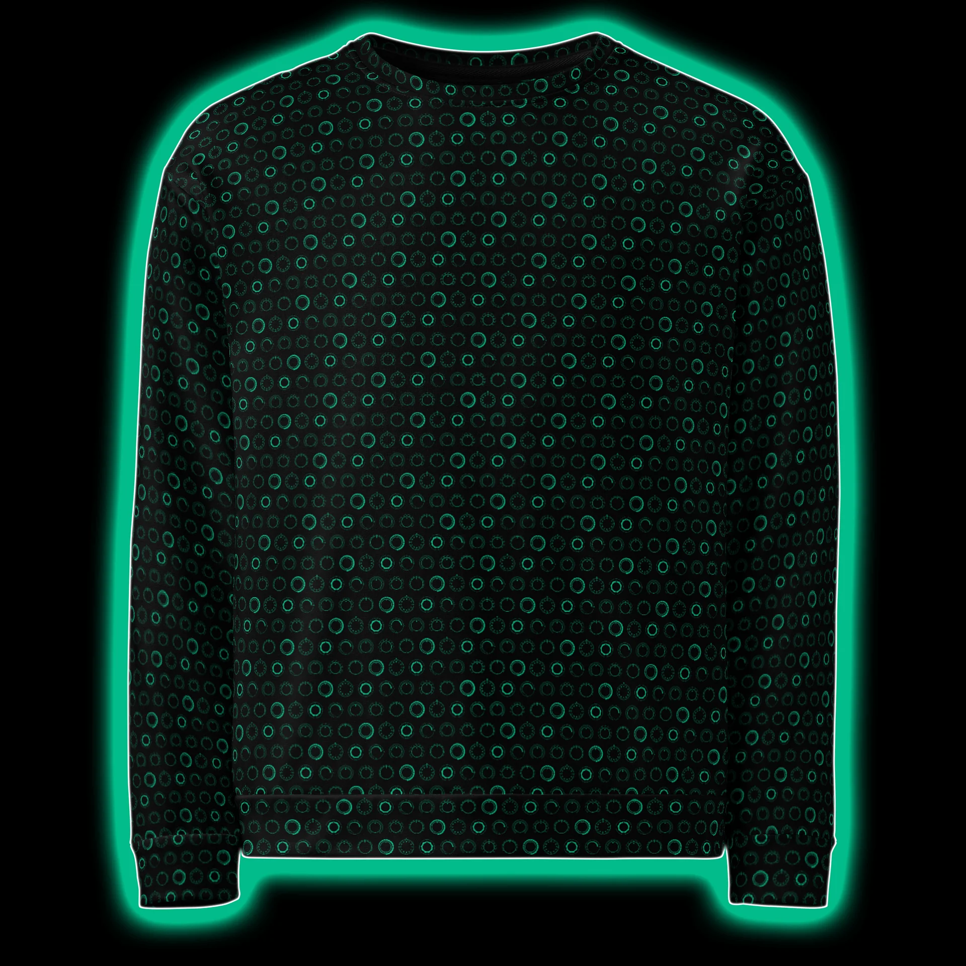 Synthesis Controls Sweatshirt - (7 Modular Synth Dials) BIOLUM product image (1)