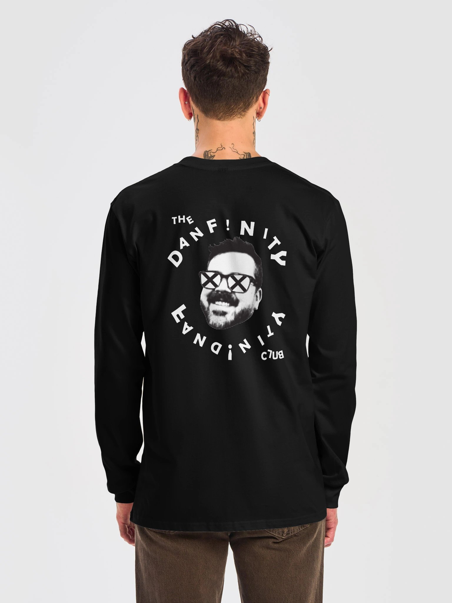 The Danfinity Fandinity Club - Xs - Dark Color/ White Print - AS Colour Long Sleeve product image (3)