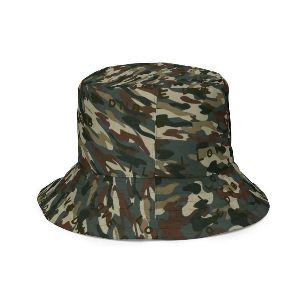 I LOVE DNB Camo Reversible Bucket Hat product image (12)