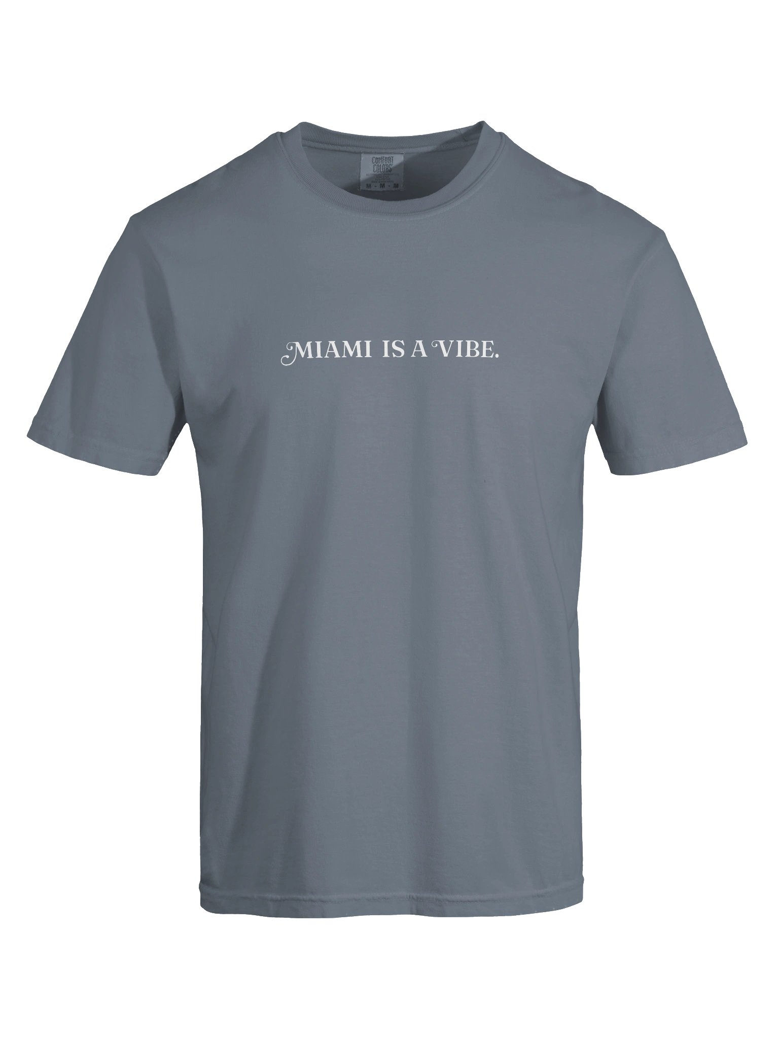 Miami Is A Vibe T-Shirt - Blue Jean/Khaki product image (5)