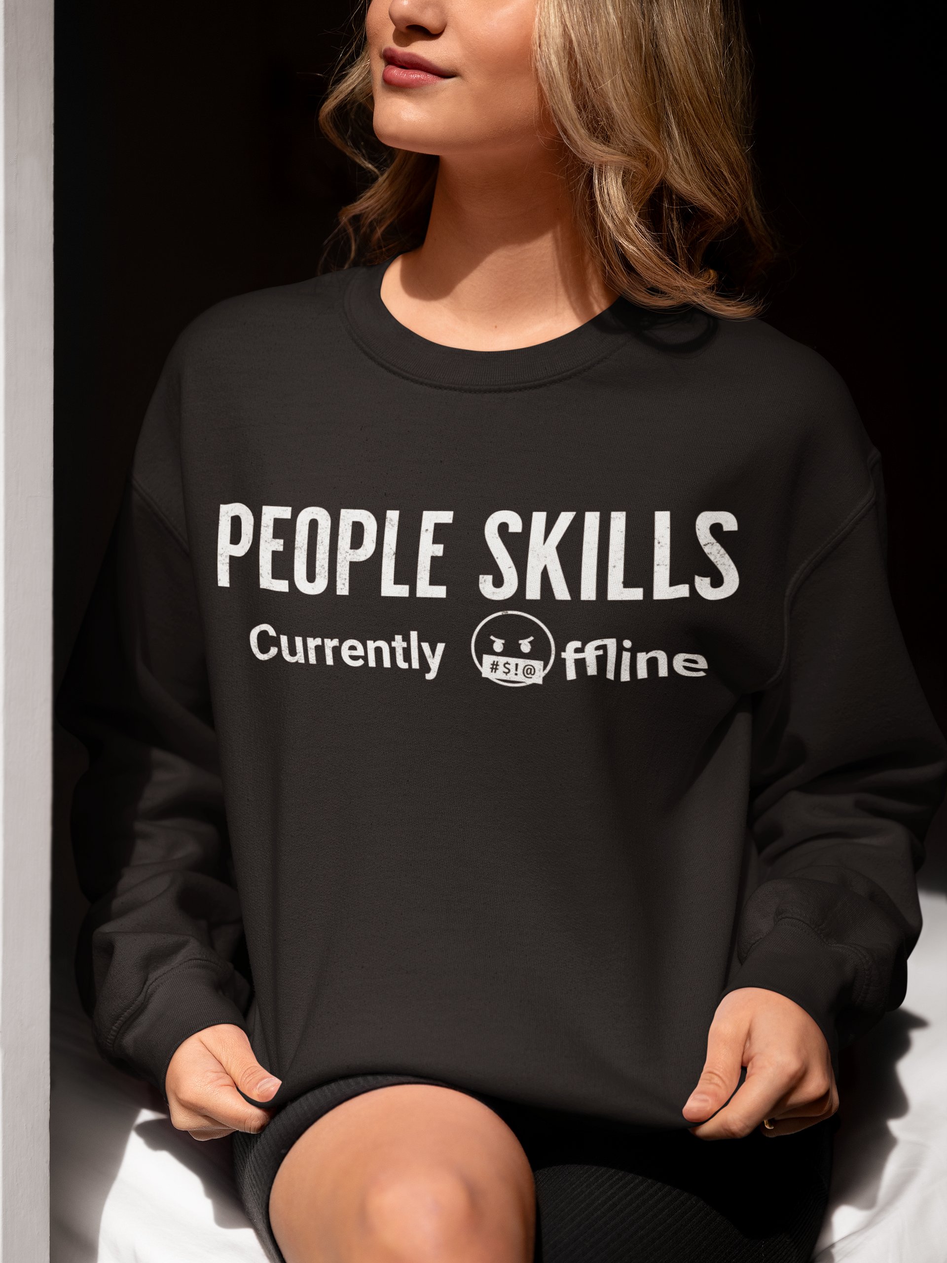 PEOPLE SKILLS CURRENTLY OFFLINE SWEATSHIRT product image (5)